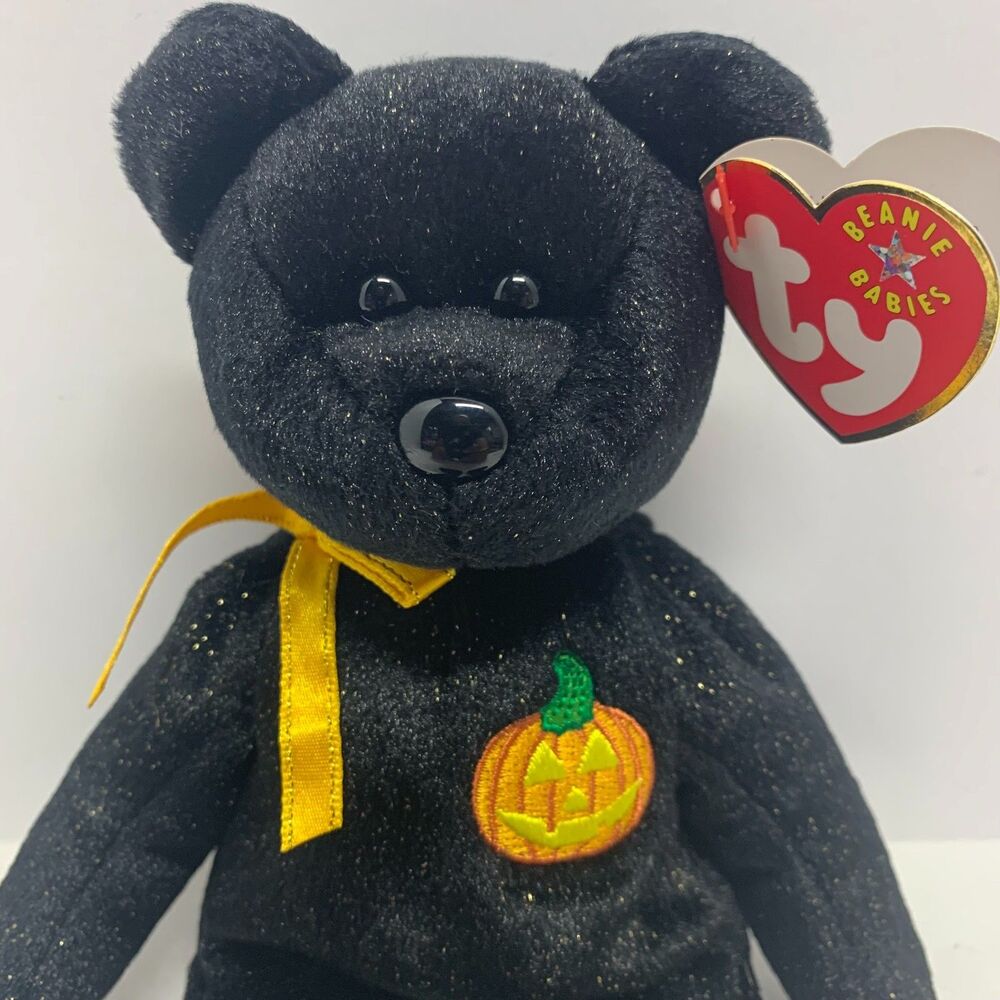 ty beanie babie haunt the bear halloween tag year error 2000 - Picture 2 of 6